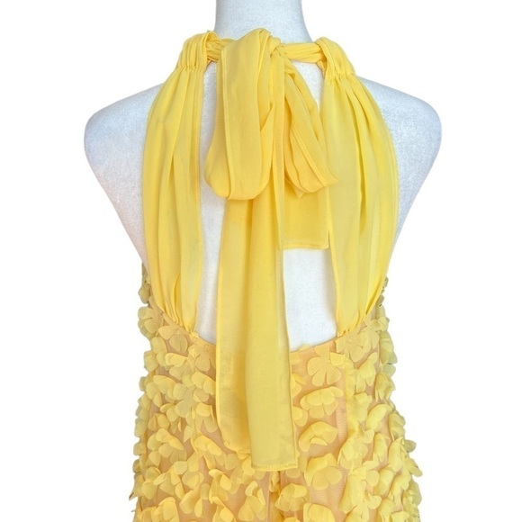 JILL STUART Flower Appliqué Chiffon Dress - Picture 5 of 7